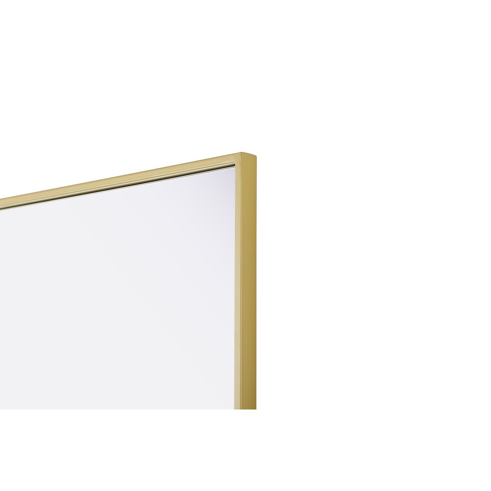 Amoura 24X32 Pivot Mirror In Brass