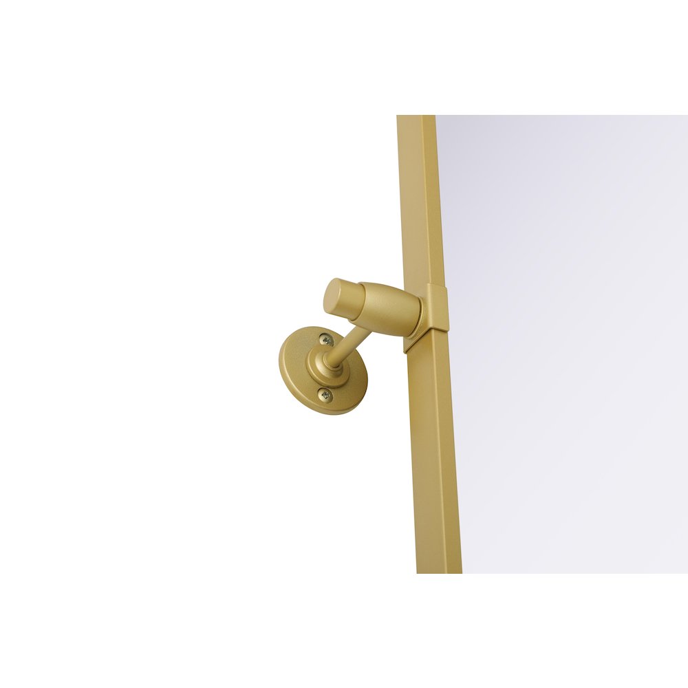 Amoura 24X32 Pivot Mirror In Brass