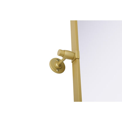 Amoura 24X32 Pivot Mirror In Brass