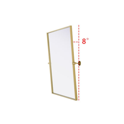 Amoura 24X32 Pivot Mirror In Brass