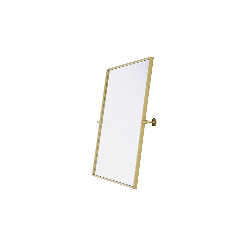 Amoura 24X32 Pivot Mirror In Brass