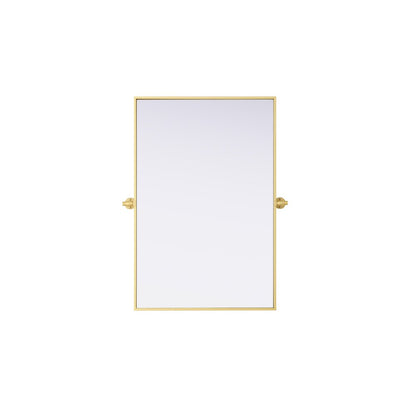 Amoura 24X36 Pivot Mirror In Brass