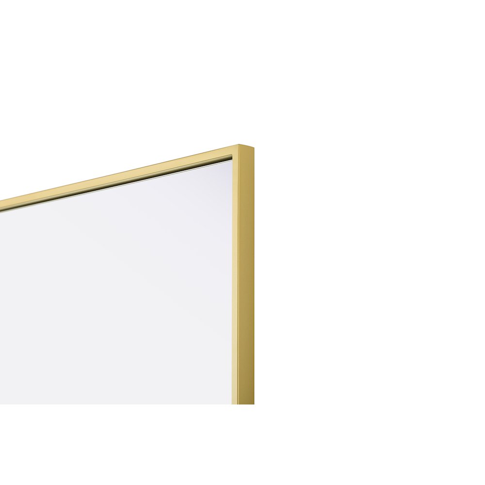Amoura 24X36 Pivot Mirror In Brass