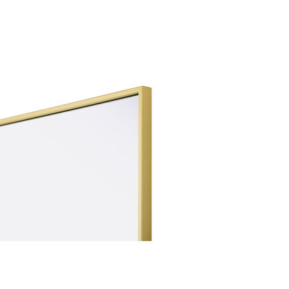 Amoura 24X36 Pivot Mirror In Brass