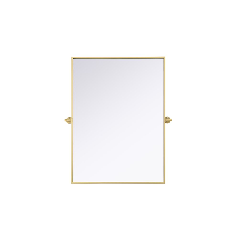Amoura 27X36 Pivot Mirror In Brass