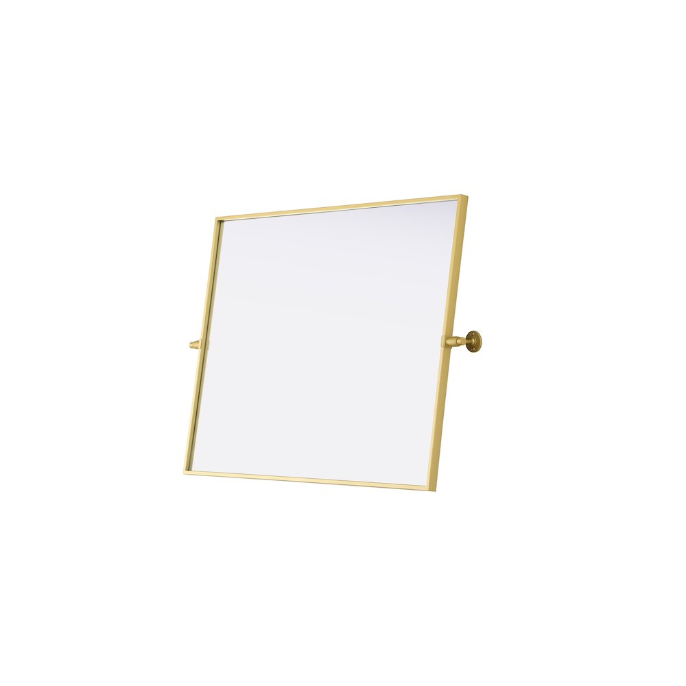 Amoura 27X36 Pivot Mirror In Brass