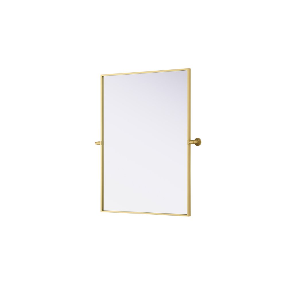 Amoura 27X36 Pivot Mirror In Brass