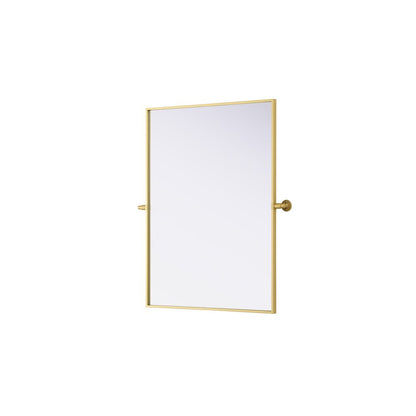 Amoura 27X36 Pivot Mirror In Brass