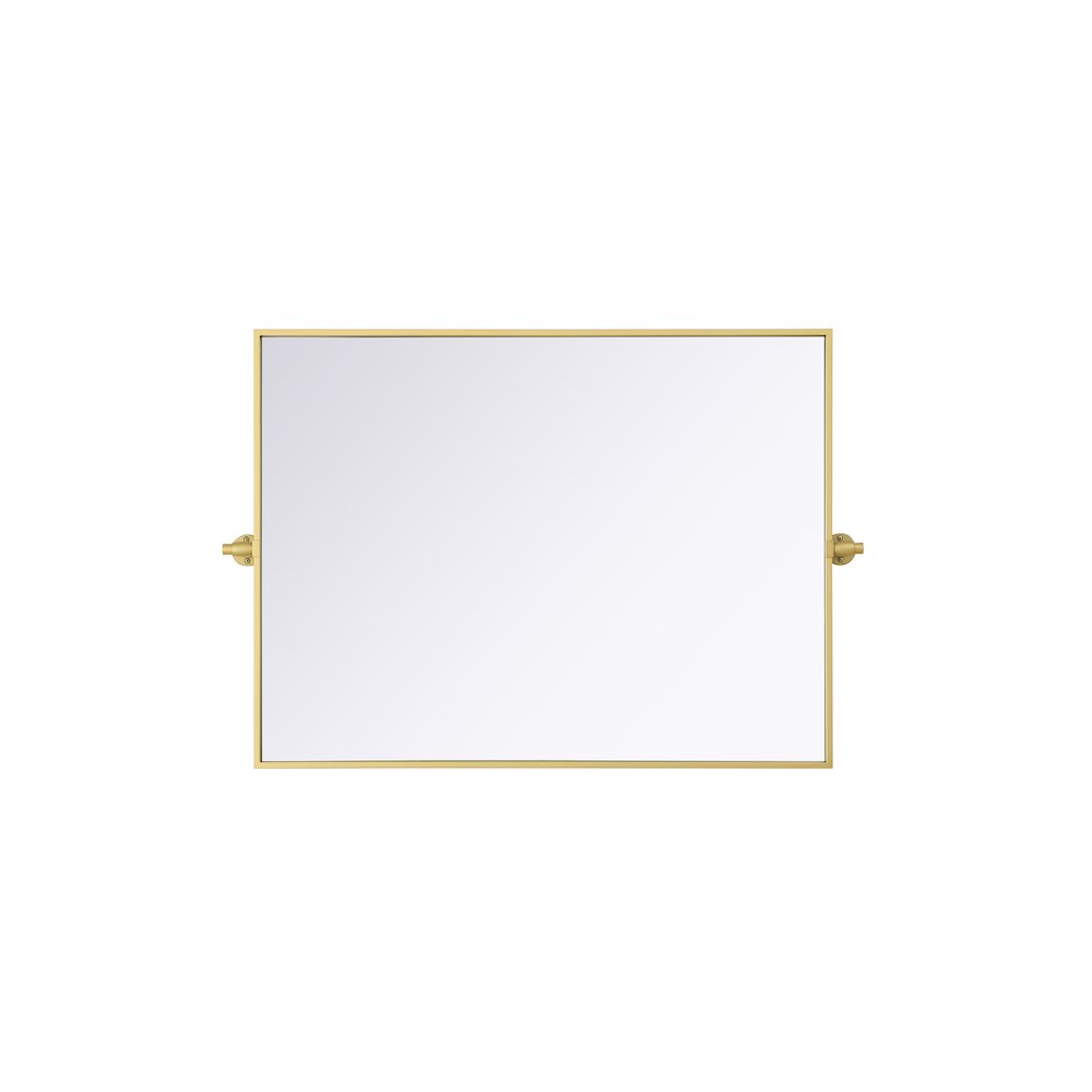 Amoura 27X36 Pivot Mirror In Brass