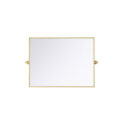 Amoura 27X36 Pivot Mirror In Brass