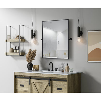 Amoura 30X36 Pivot Mirror In Black