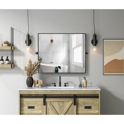 Amoura 30X36 Pivot Mirror In Black