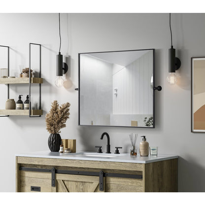 Amoura 30X36 Pivot Mirror In Black