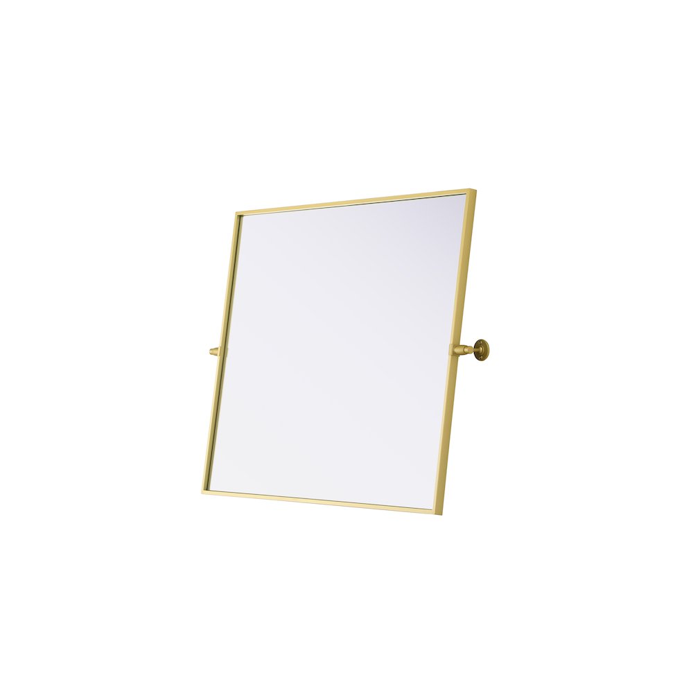 Amoura 30X36 Pivot Mirror In Brass