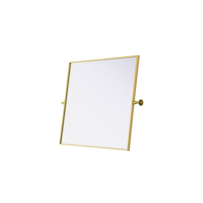 Amoura 30X36 Pivot Mirror In Brass