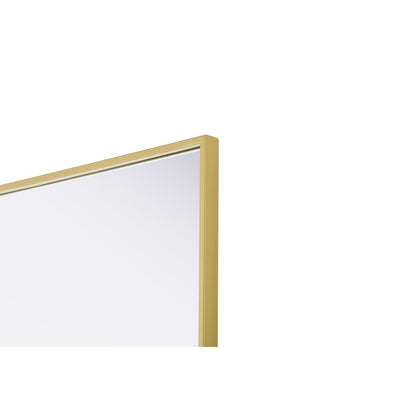 Amoura 30X36 Pivot Mirror In Brass