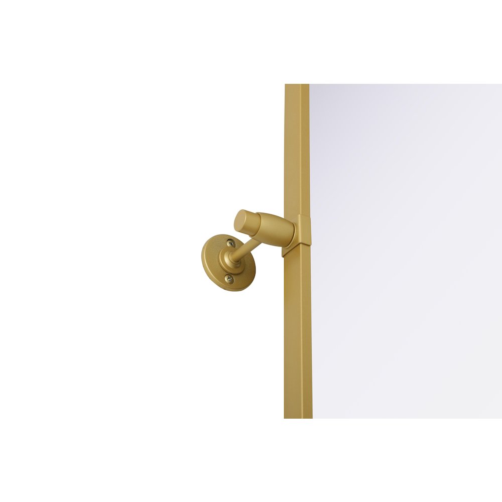 Amoura 30X36 Pivot Mirror In Brass
