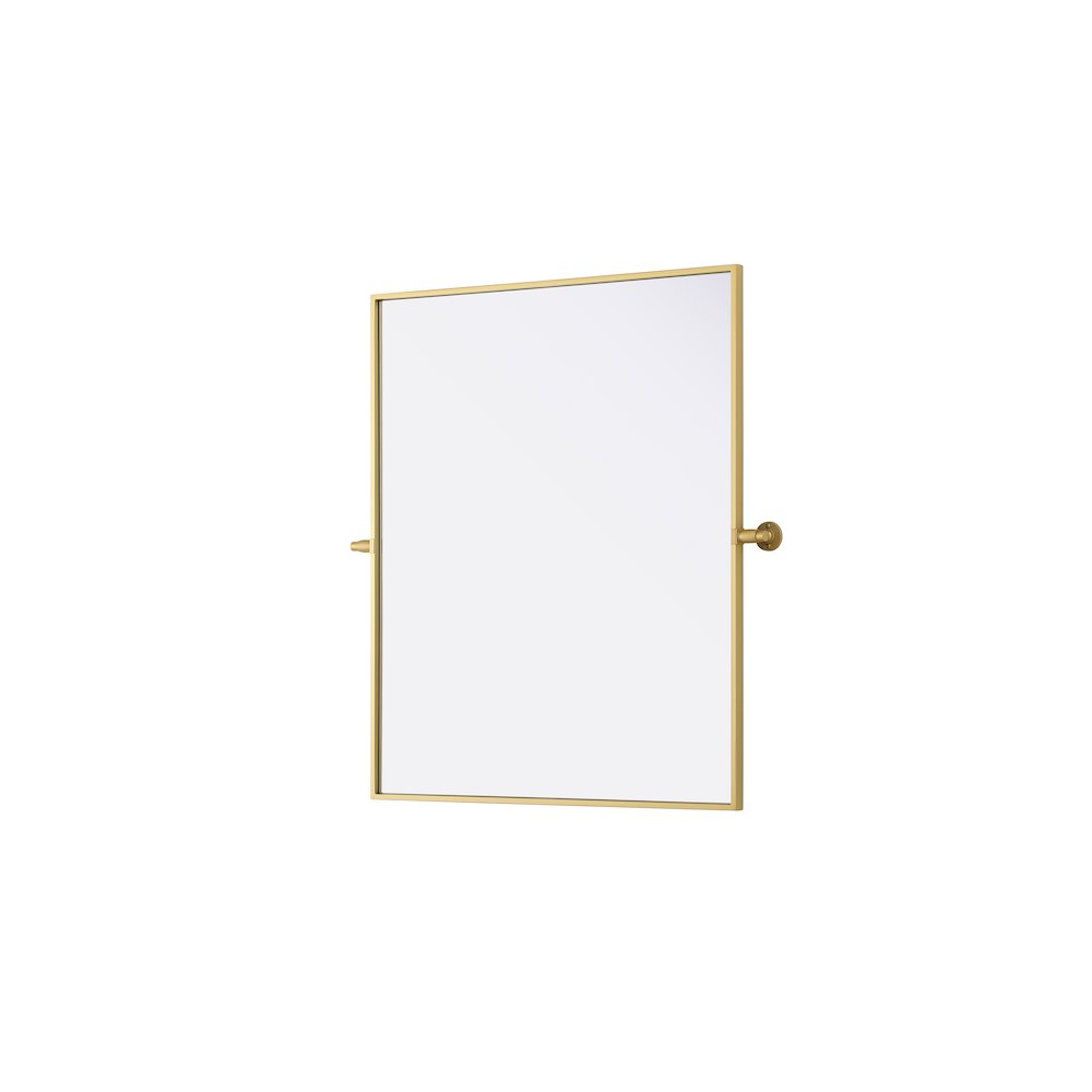 Amoura 30X36 Pivot Mirror In Brass