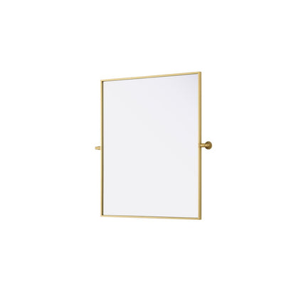 Amoura 30X36 Pivot Mirror In Brass