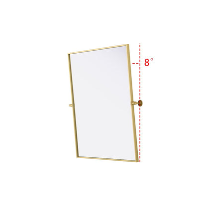 Amoura 30X36 Pivot Mirror In Brass