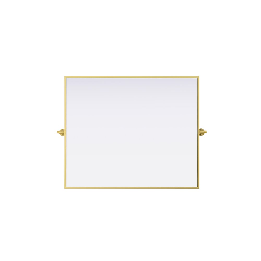 Amoura 30X36 Pivot Mirror In Brass
