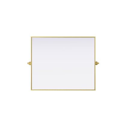 Amoura 30X36 Pivot Mirror In Brass