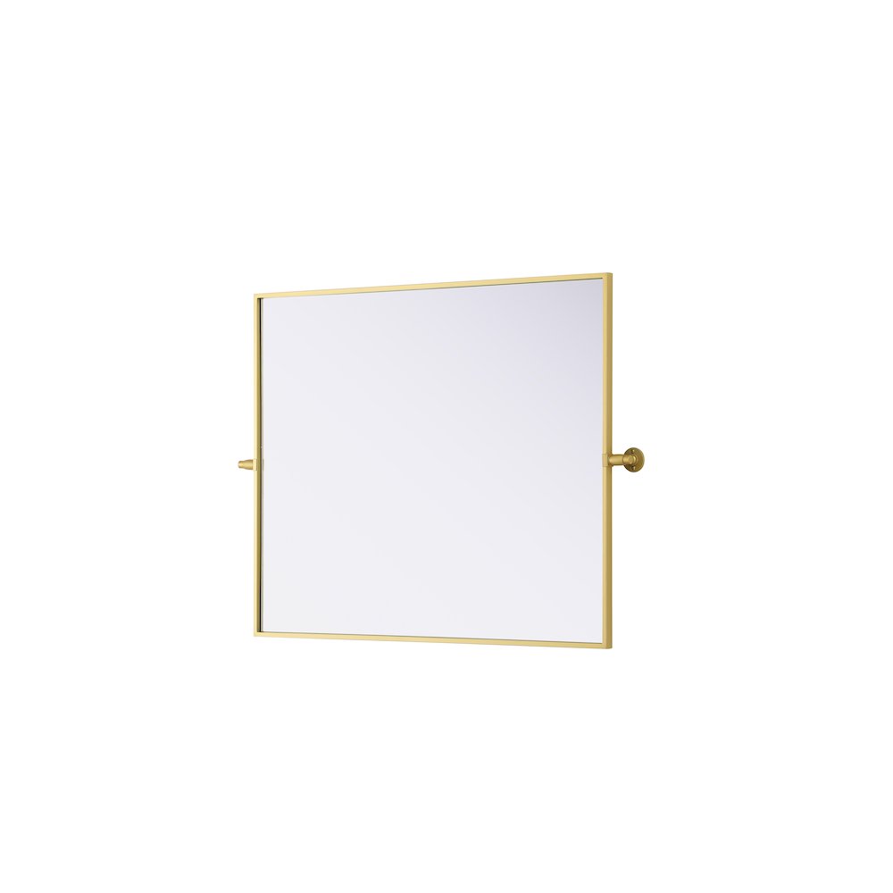Amoura 30X36 Pivot Mirror In Brass