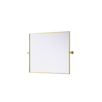 Amoura 30X36 Pivot Mirror In Brass