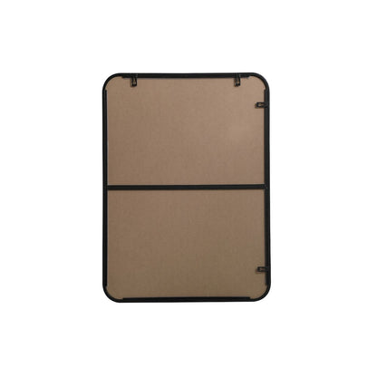 Soft corner metal rectangular mirror 22x30 inch in Black