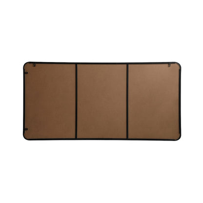 Soft corner metal rectangular mirror 30x60 inch in Black