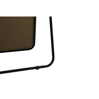Soft Corner Metal Rectangle Mirror 32x72 Inch in Black