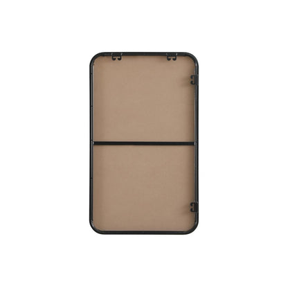 Contour Metal Rectangle Mirror 18x30 in Black