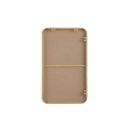 Contour Metal Rectangle Mirror 18x30 in Brass