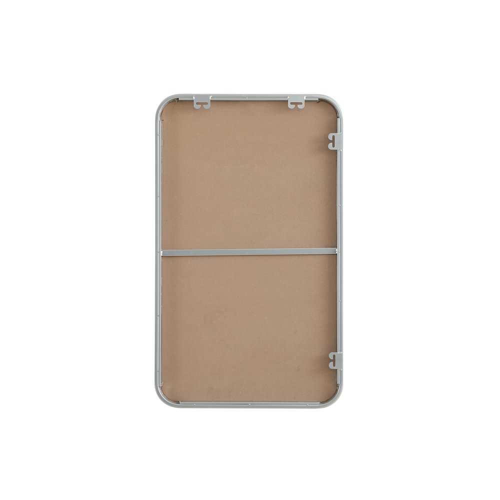 Contour Metal Rectangle Mirror 18x30 in Silver