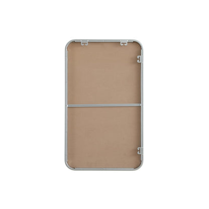 Contour Metal Rectangle Mirror 18x30 in Silver