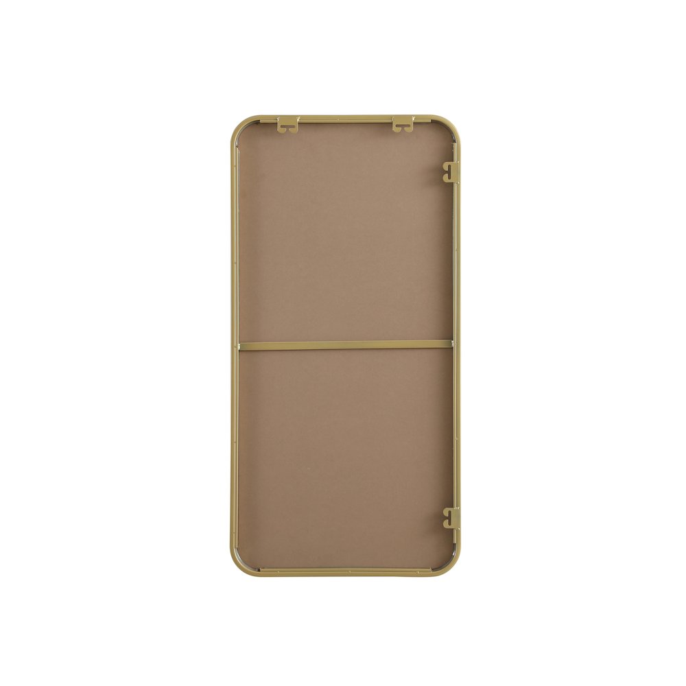 Contour Metal Rectangle Mirror 18x36 in Brass