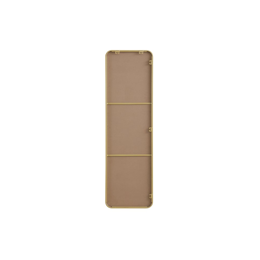 Contour Metal Rectangle Mirror 18x60 in Brass