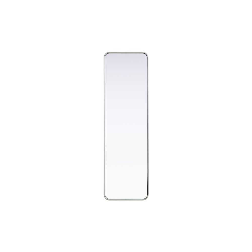 Contour Metal Rectangle Mirror 18x60 in Silver