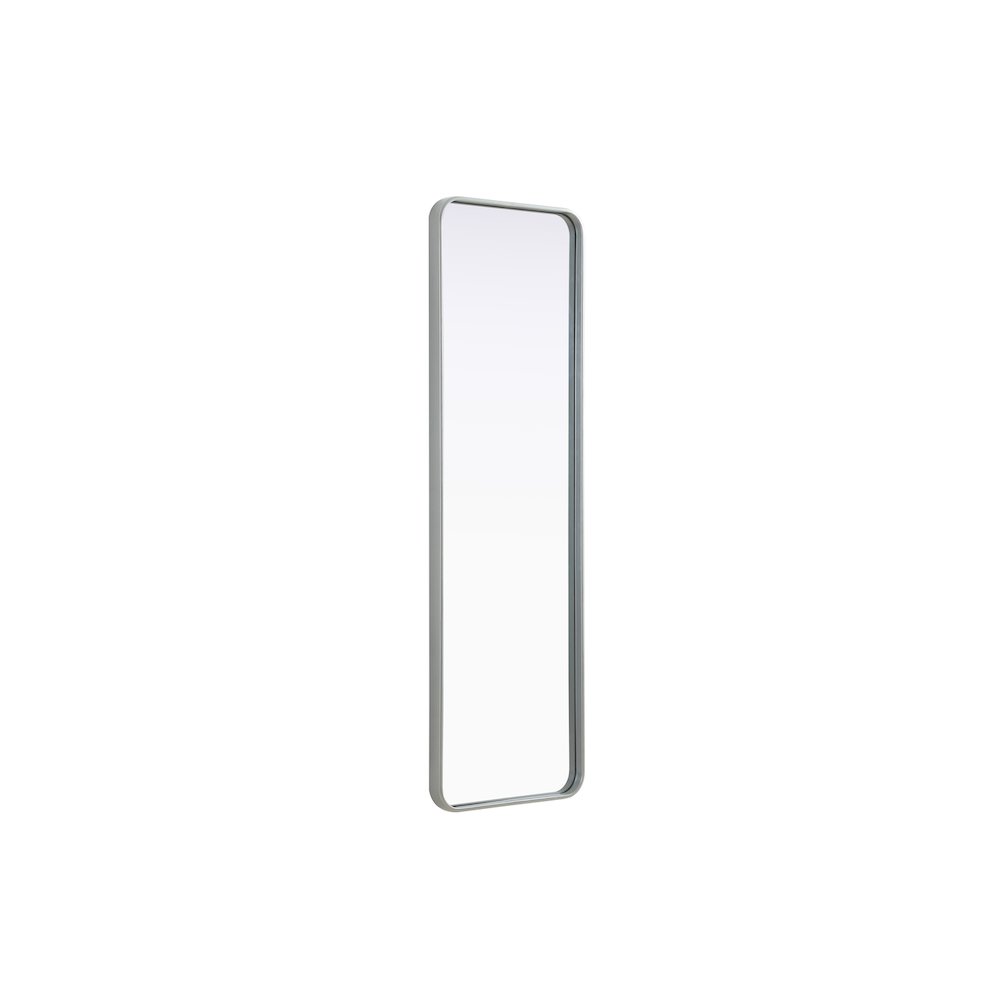 Contour Metal Rectangle Mirror 18x60 in Silver