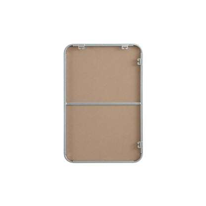 Contour Metal Rectangle Mirror 20x30 in Silver