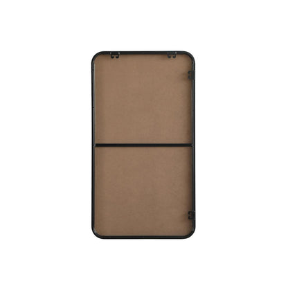 Contour Metal Rectangle Mirror 20x36 in Black