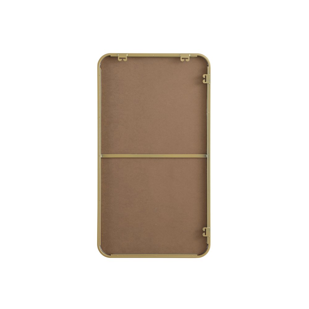 Contour Metal Rectangle Mirror 20x36 in Brass