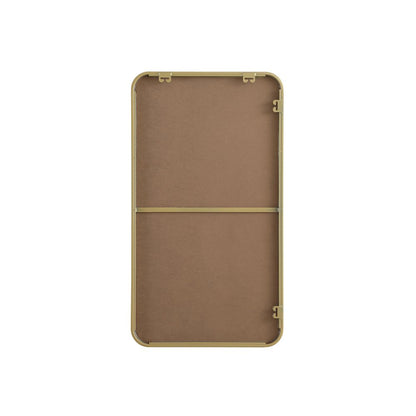 Contour Metal Rectangle Mirror 20x36 in Brass