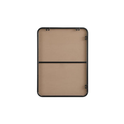 Contour Metal Rectangle Mirror 22x30 in Black