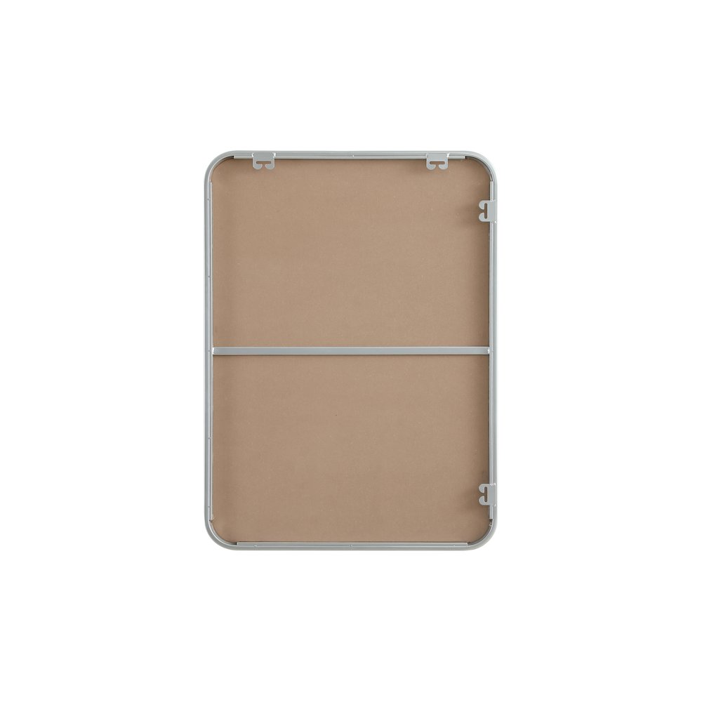 Contour Metal Rectangle Mirror 22x30 in Silver