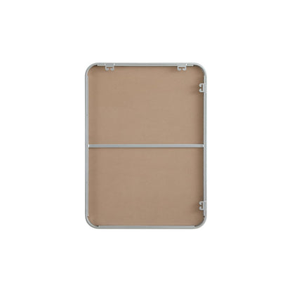 Contour Metal Rectangle Mirror 22x30 in Silver