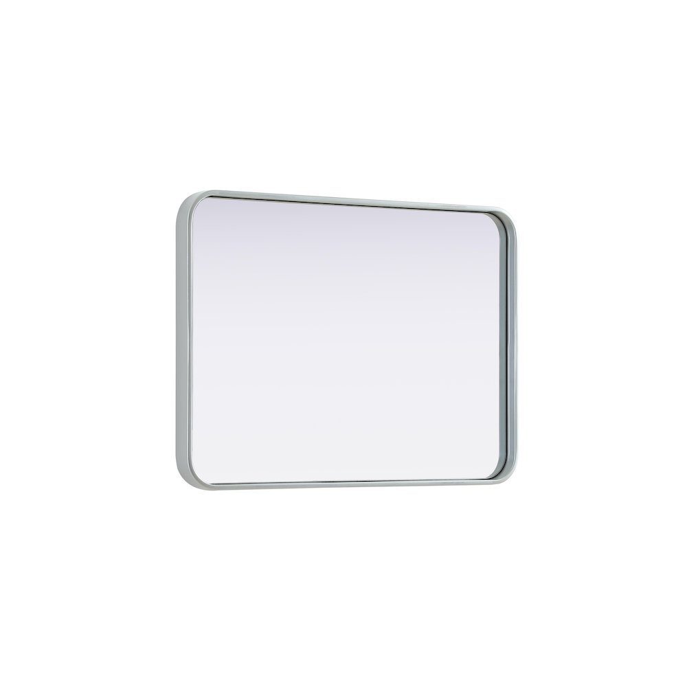 Contour Metal Rectangle Mirror 22x30 in Silver