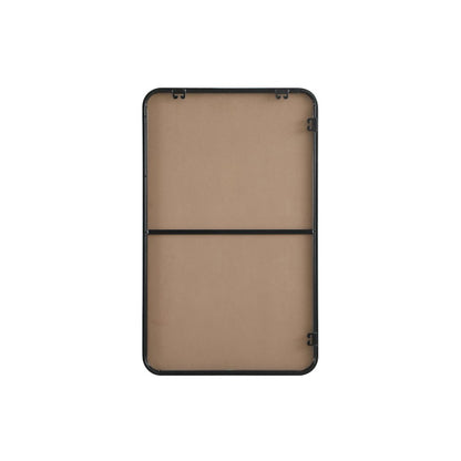 Contour Metal Rectangle Mirror 22x36 in Black