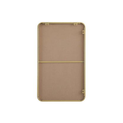 Contour Metal Rectangle Mirror 22x36 in Brass