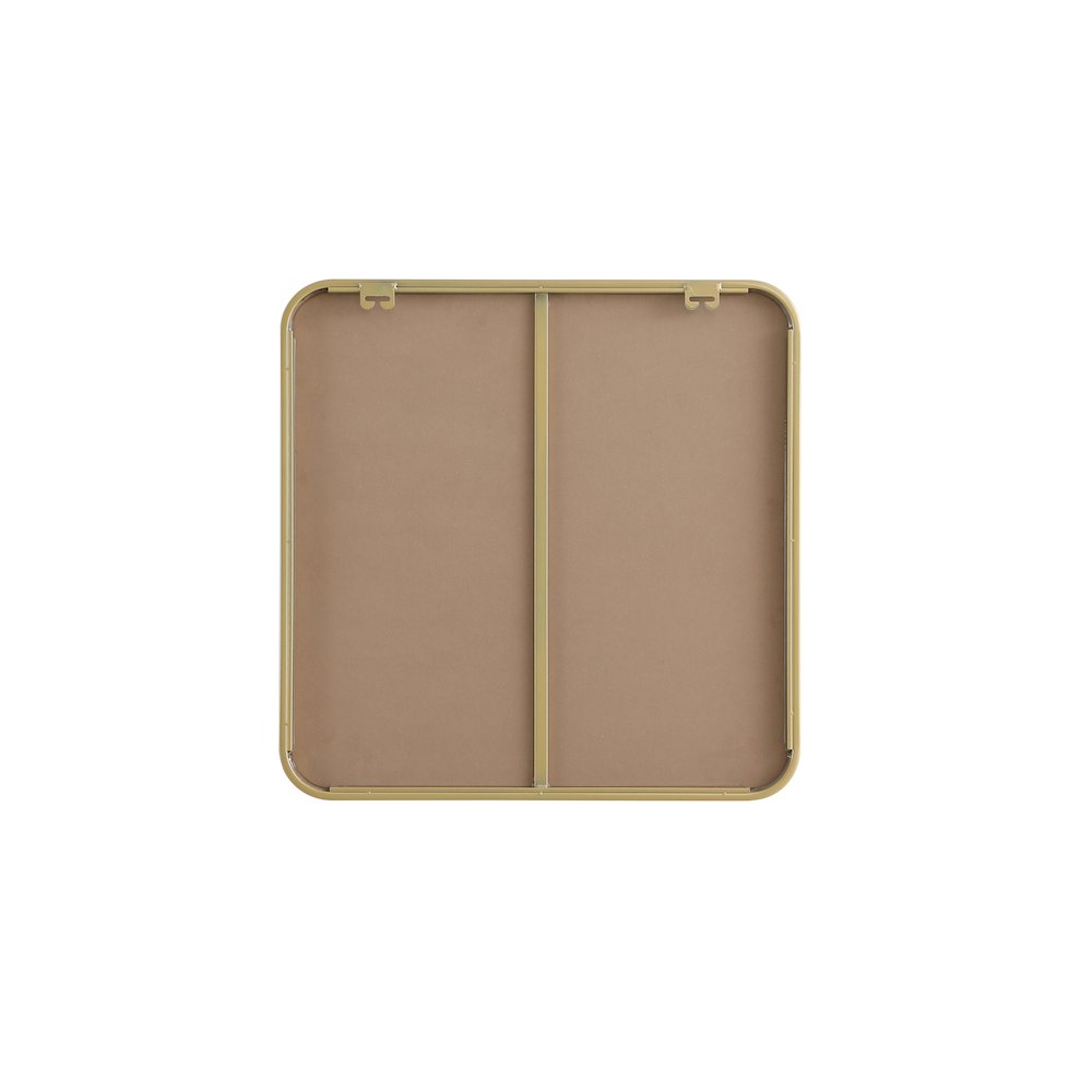 Contour Metal Square Mirror 24x24 in Brass